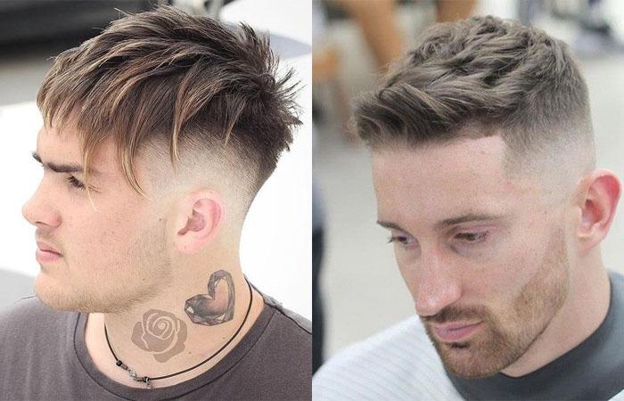Прическа фейд: что это такое, фото мужских стрижек low, mid, high, skin, scissor, taper fade, модные варианты — гриб, короткий, средний фейдинг с дымчатым переходом, как у Элджея, техника выполнения, схема, видео, как подобрать по типу лица