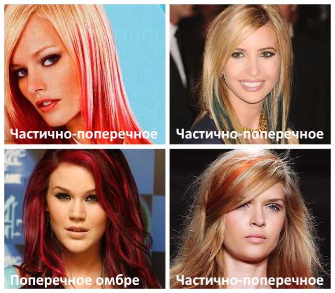 Поперечное и частично-поперечное окрашивание