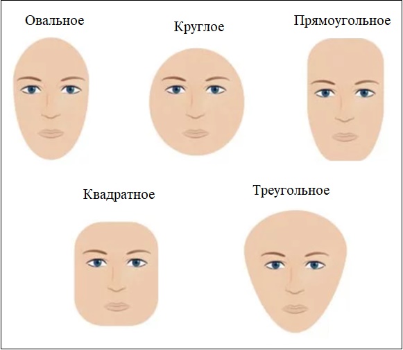 Иллюстрация формы лица