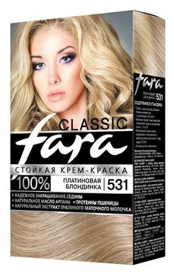 10 лучших красок для волос с пепельным оттенком Fara Classic Стойкая крем-краска для волос