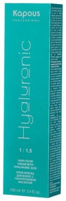10 лучших красок для волос с пепельным оттенком Kapous Professional Hyaluronic Acid Крем-краска для волос с гиалуроновой кислотой, 100 мл