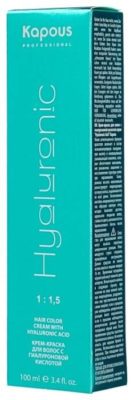10 лучших красок для волос с пепельным оттенком Kapous Professional Hyaluronic Acid Крем-краска для волос с гиалуроновой кислотой, 100 мл
