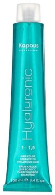 10 лучших красок для волос с пепельным оттенком Kapous Professional Hyaluronic Acid Крем-краска для волос с гиалуроновой кислотой, 100 мл