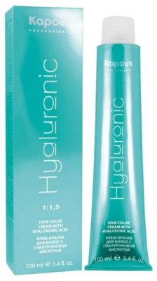 10 лучших красок для волос с пепельным оттенком Kapous Professional Hyaluronic Acid Крем-краска для волос с гиалуроновой кислотой, 100 мл